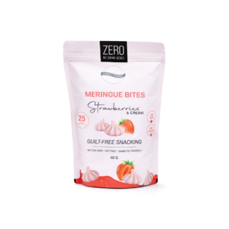 Strawberries & Cream Meringue Bites